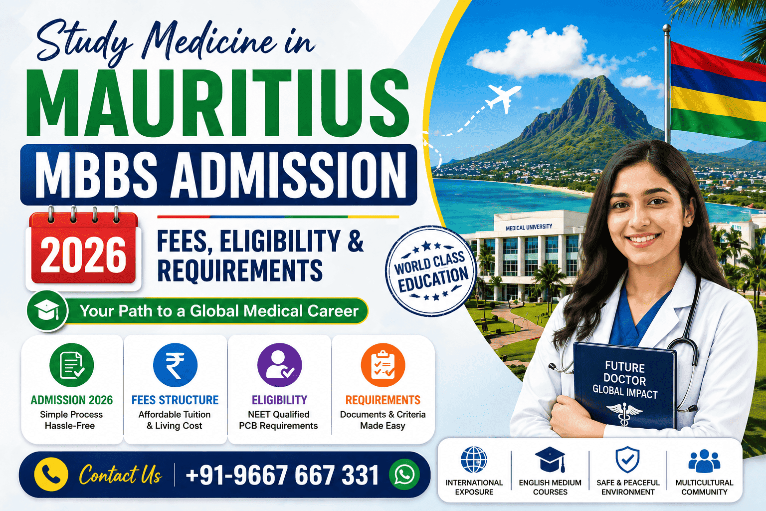 Mauritius MBBS Admission 2026 Fees, Eligibility & Requirements to Study Medicine in Mauritius