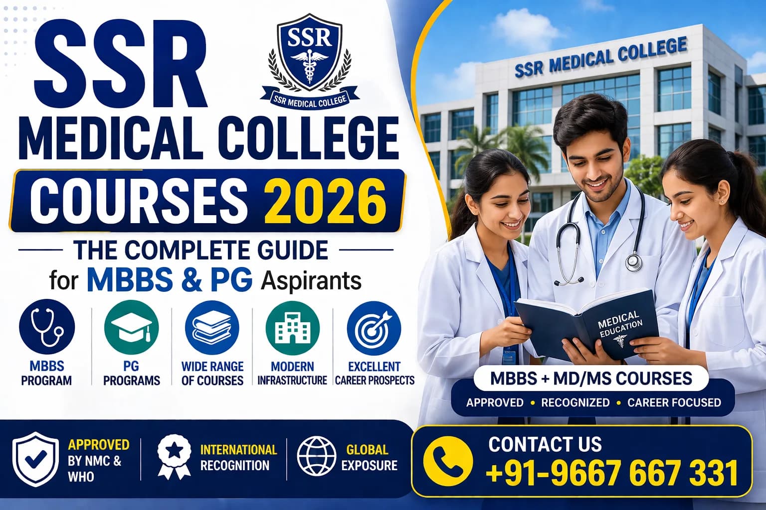 SSR Medical College Courses 2026: The Complete Guide for MBBS & PG Aspirants