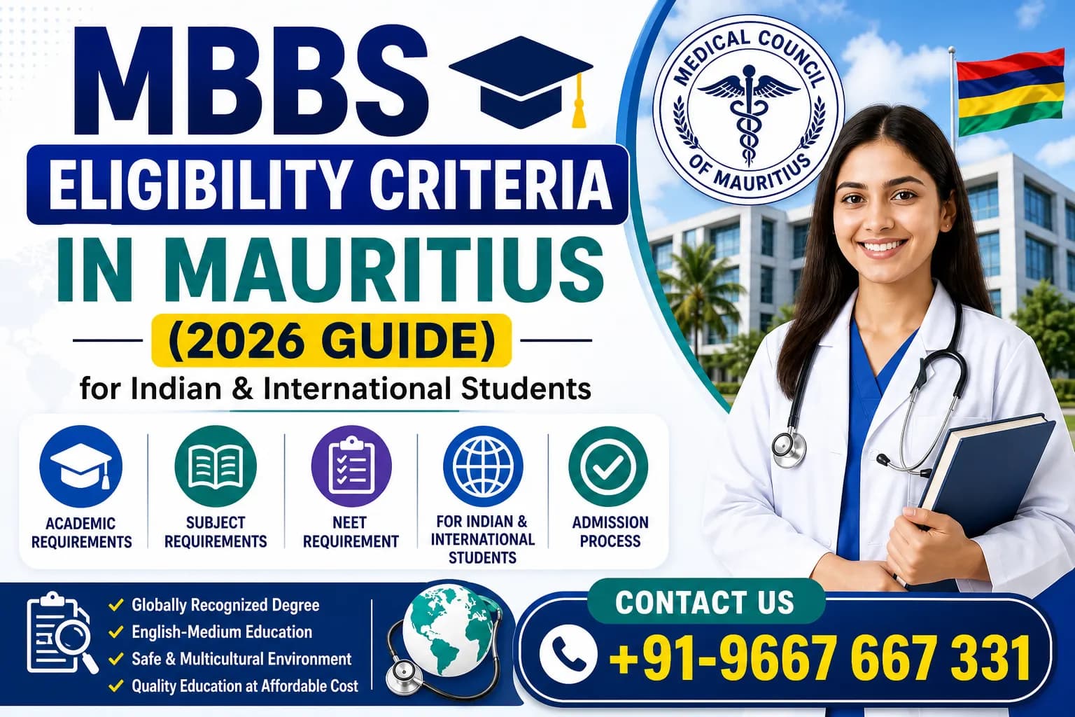 MBBS Eligibility Criteria in Mauritius (2026 Guide for Indian & International Students)